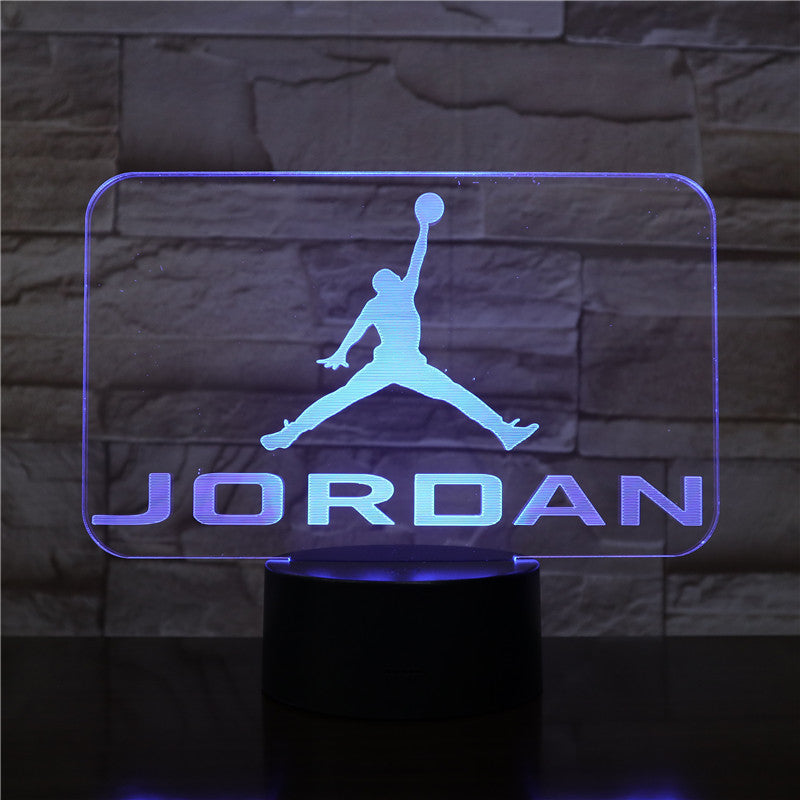 Basketball Michael Jordan Usb 3d Led Night Light Boys Child Kids Fans Birthday Gifts Multicolor RGB AJ Desk Lamp Bedroom
