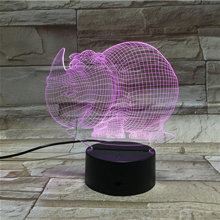 Dinosaur New 3D Table Lamp Luminaria LED Night Lights USB Touch Switch Children's Room Decorative lighting Great T AW-146
