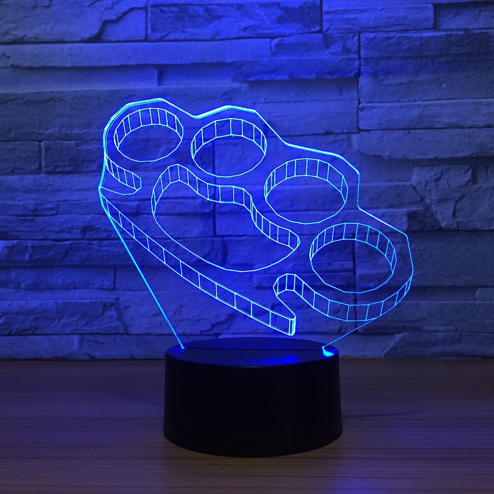 3D LED Night Light Self-defense Hand Clasps Acrylic Creative Usb Light Bedside Lamp, Modern Creative Usb Lamp Fast Drop Shipping