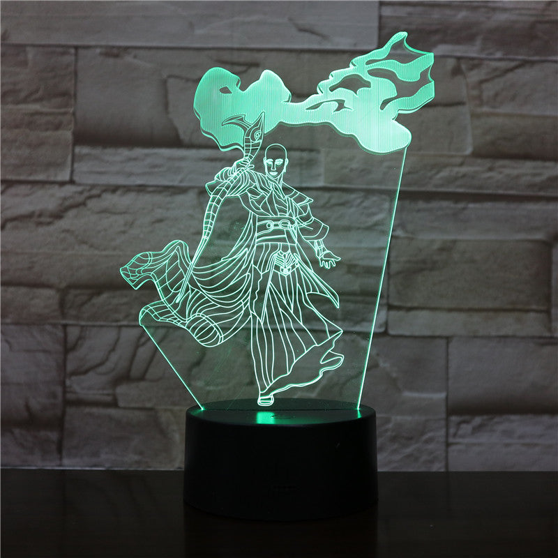 3D-1985 Cartoon 3D LED Lamp Heros Figure