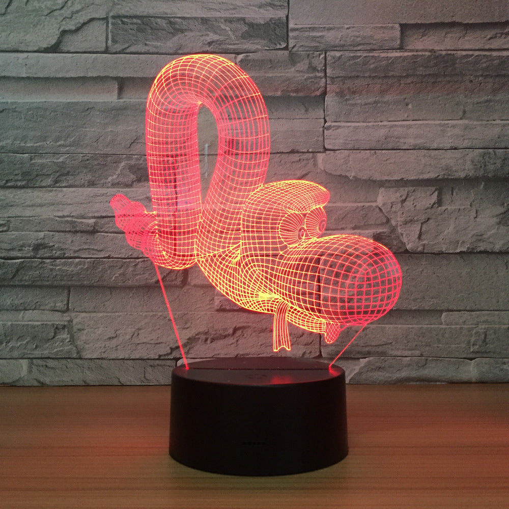 Caterpillar LED Lamp Smart Home 3d Lights Colorful Touch Control Led Night Simple Fashion Birthday Atmosphere Kids Decor Lights