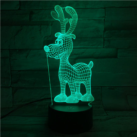 DEER 1- 3D Optical Illusion LED Lamp Hologram