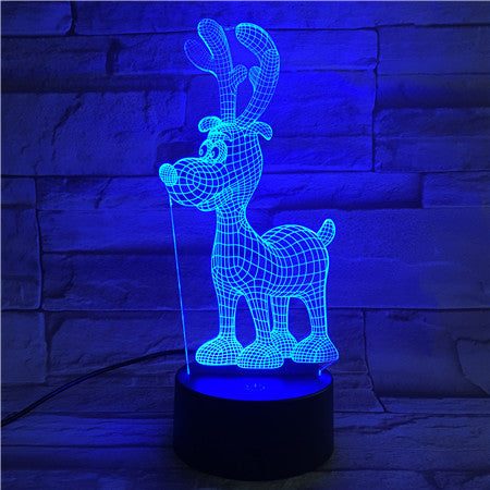 DEER 1- 3D Optical Illusion LED Lamp Hologram