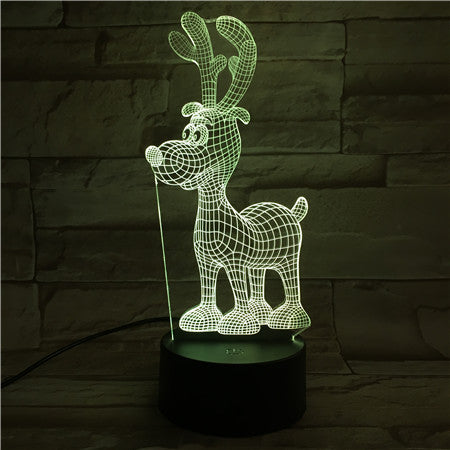 DEER 1- 3D Optical Illusion LED Lamp Hologram