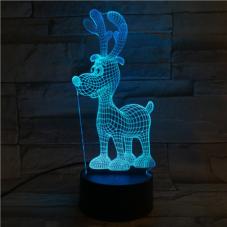 DEER 1- 3D Optical Illusion LED Lamp Hologram
