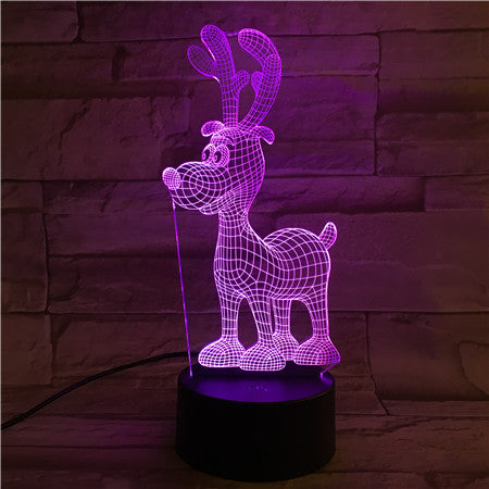 DEER 1- 3D Optical Illusion LED Lamp Hologram
