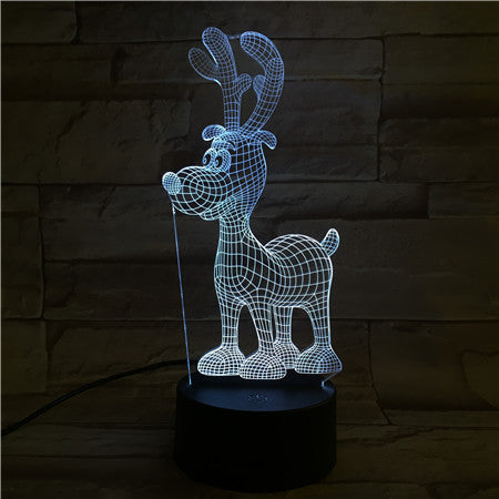 DEER 1- 3D Optical Illusion LED Lamp Hologram