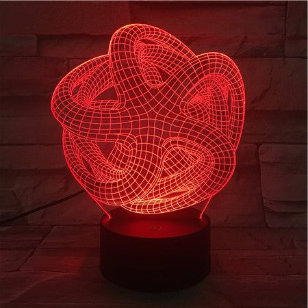 Abstract 1- 3D Optical Illusion LED Lamp Hologram