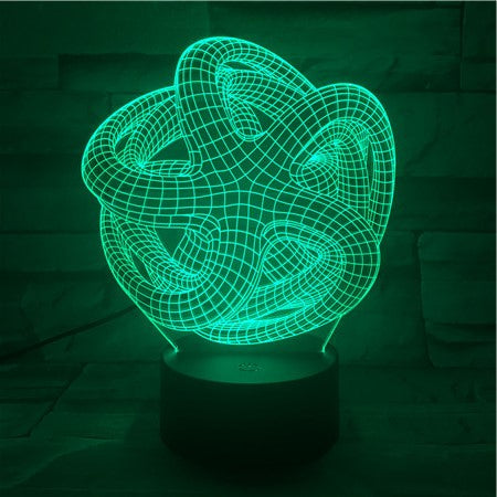 Abstract 1- 3D Optical Illusion LED Lamp Hologram
