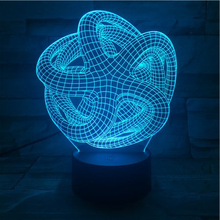 Abstract 1- 3D Optical Illusion LED Lamp Hologram