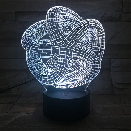 Abstract 1- 3D Optical Illusion LED Lamp Hologram