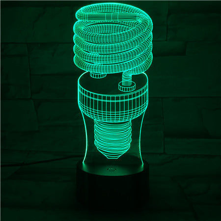 Lamp shape- 3D Optical Illusion LED Lamp Hologram