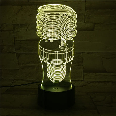 Lamp shape- 3D Optical Illusion LED Lamp Hologram