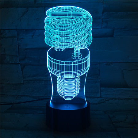 Lamp shape- 3D Optical Illusion LED Lamp Hologram