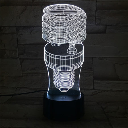 Lamp shape- 3D Optical Illusion LED Lamp Hologram