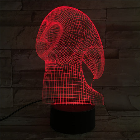 Face 1 - 3D Optical Illusion LED Lamp Hologram