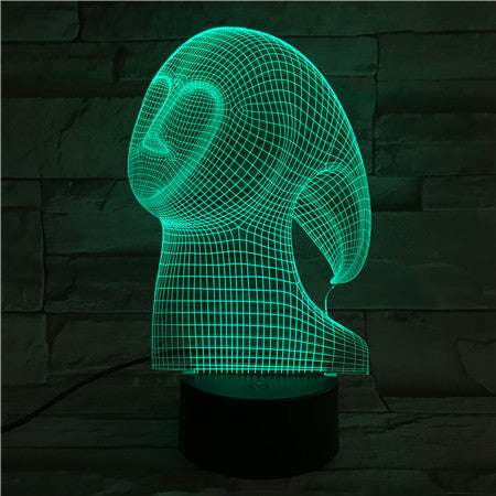 Face 1 - 3D Optical Illusion LED Lamp Hologram