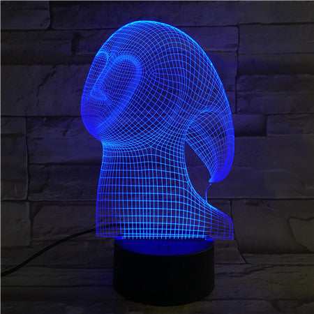 Face 1 - 3D Optical Illusion LED Lamp Hologram