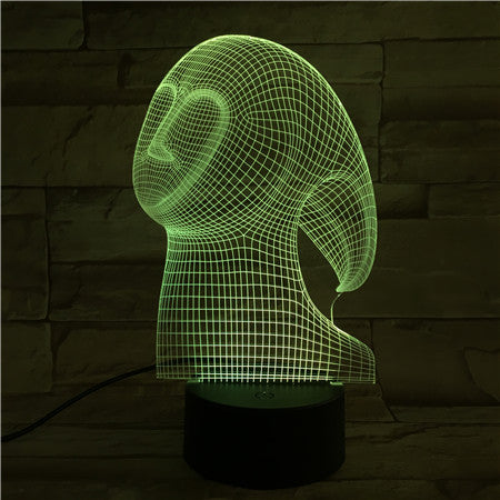 Face 1 - 3D Optical Illusion LED Lamp Hologram