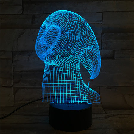 Face 1 - 3D Optical Illusion LED Lamp Hologram