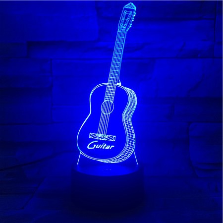 Guitar 1 - 3D Optical Illusion LED Lamp Hologram
