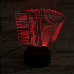 Accordion - 3D Optical Illusion LED Lamp Hologram