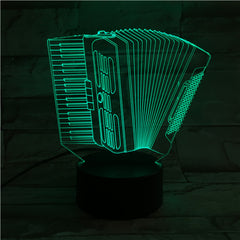 Accordion - 3D Optical Illusion LED Lamp Hologram
