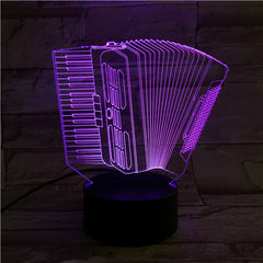 Accordion - 3D Optical Illusion LED Lamp Hologram