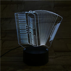 Accordion - 3D Optical Illusion LED Lamp Hologram