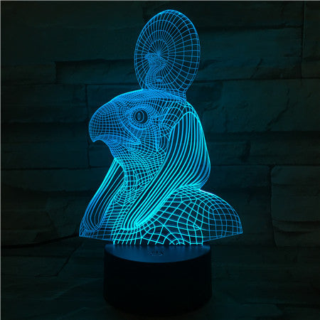 Egypt God - 3D Optical Illusion LED Lamp Hologram
