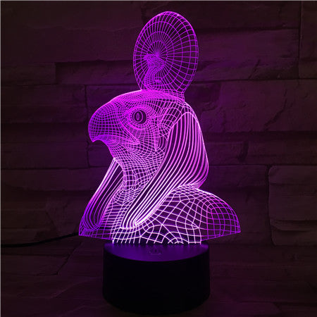Egypt God - 3D Optical Illusion LED Lamp Hologram