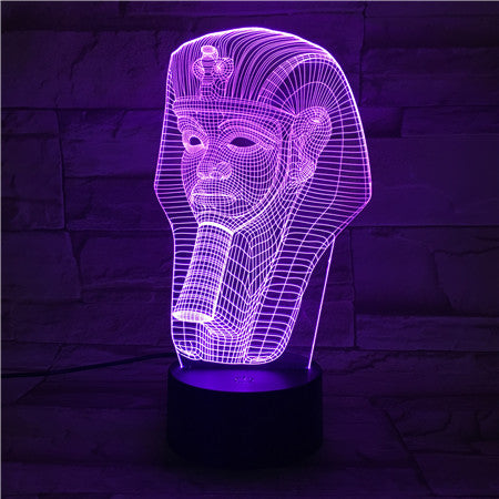 Egypt God 2 - 3D Optical Illusion LED Lamp Hologram