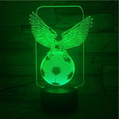 Eagle on Ball - 3D Optical Illusion LED Lamp Hologram