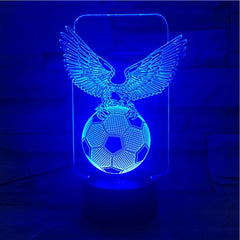 Eagle on Ball - 3D Optical Illusion LED Lamp Hologram