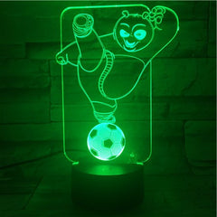 Panda on Ball - 3D Optical Illusion LED Lamp Hologram