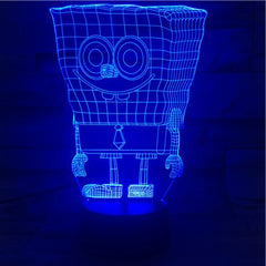 Sponge Bob - 3D Optical Illusion LED Lamp Hologram