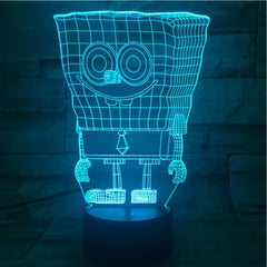 Sponge Bob - 3D Optical Illusion LED Lamp Hologram