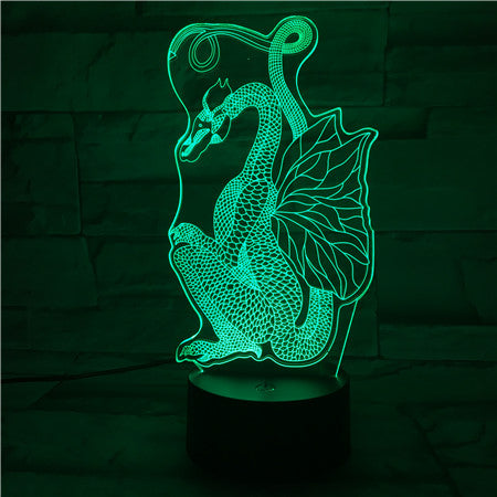 Dragon - 3D Optical Illusion LED Lamp Hologram
