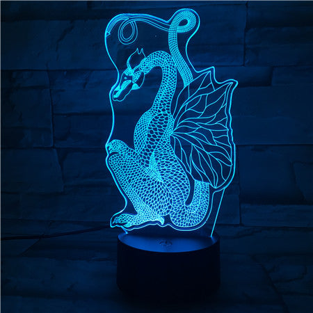 Dragon - 3D Optical Illusion LED Lamp Hologram