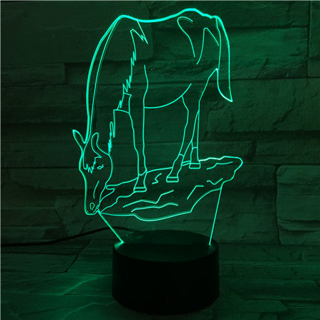 Horse - 3D Optical Illusion LED Lamp Hologram