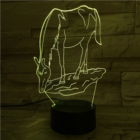 Horse - 3D Optical Illusion LED Lamp Hologram