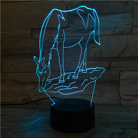 Horse - 3D Optical Illusion LED Lamp Hologram
