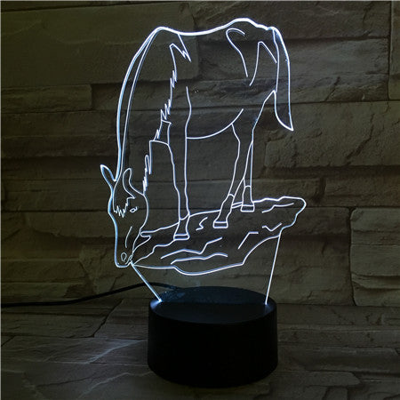 Horse - 3D Optical Illusion LED Lamp Hologram