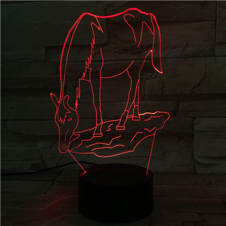 Horse - 3D Optical Illusion LED Lamp Hologram