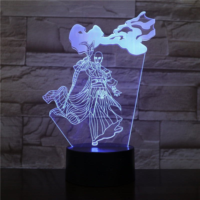 3D-1985 Cartoon 3D LED Lamp Heros Figure