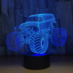 3D Colors Lamp Car Truck Shape Auto 3D Hologram Home Illumination Bedroom Decor Desk Table Lamp Best New Year Gift Cool Light