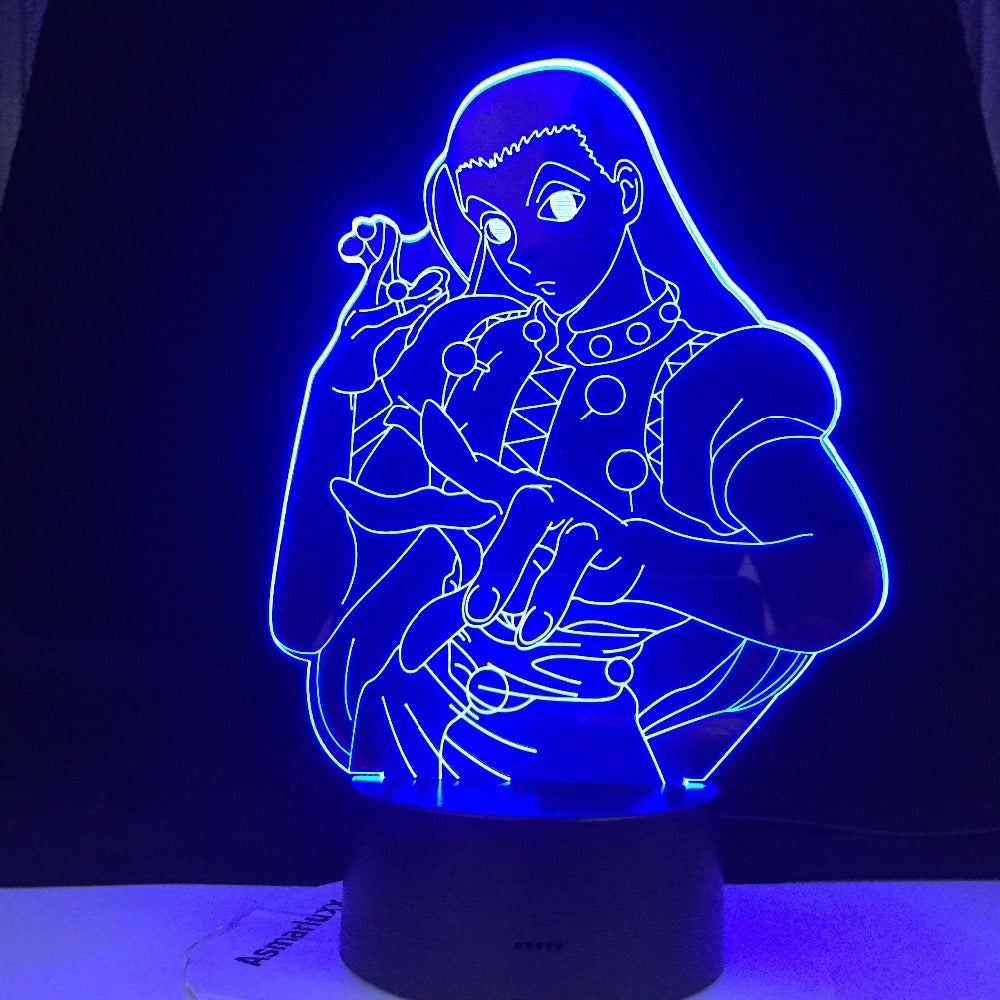 ILLUMI ZOLDYCK LED ANIME LAMP HUNTER X Figure 3d Lamp Acrylic Led Night Light Bedroom Decor Light for Kid Child Birthday Gift