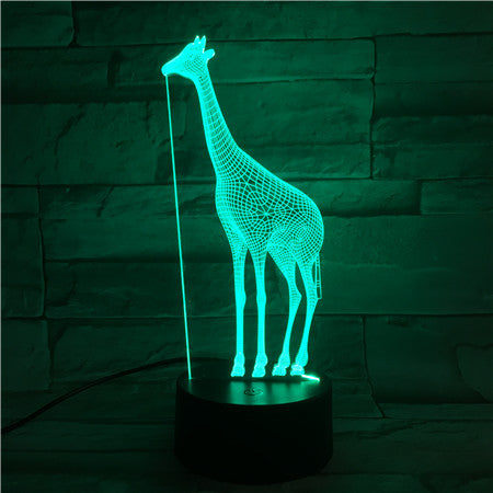 Giraffe - 3D Optical Illusion LED Lamp Hologram