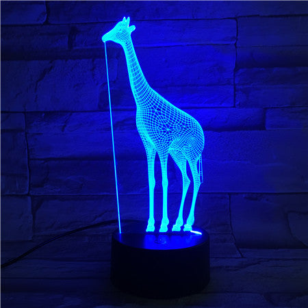 Giraffe - 3D Optical Illusion LED Lamp Hologram