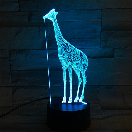Giraffe - 3D Optical Illusion LED Lamp Hologram